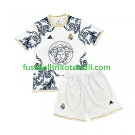 Fußballtrikots Real Madrid Versace Edition Kinder Weiß 2024-2025 Kurzarm Heimtrikotsatz kaufen